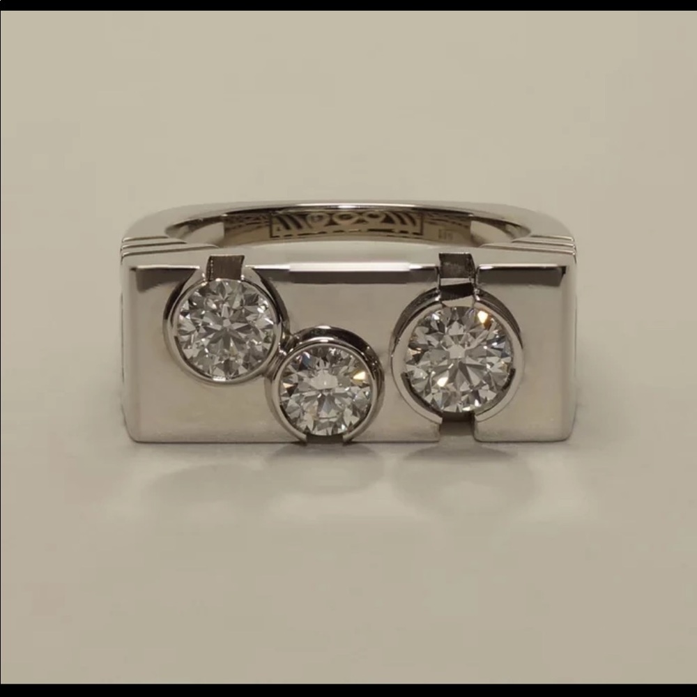New Unisex 925 Silver Diamond Beautiful Ring 💍 - Picture 3 of 5